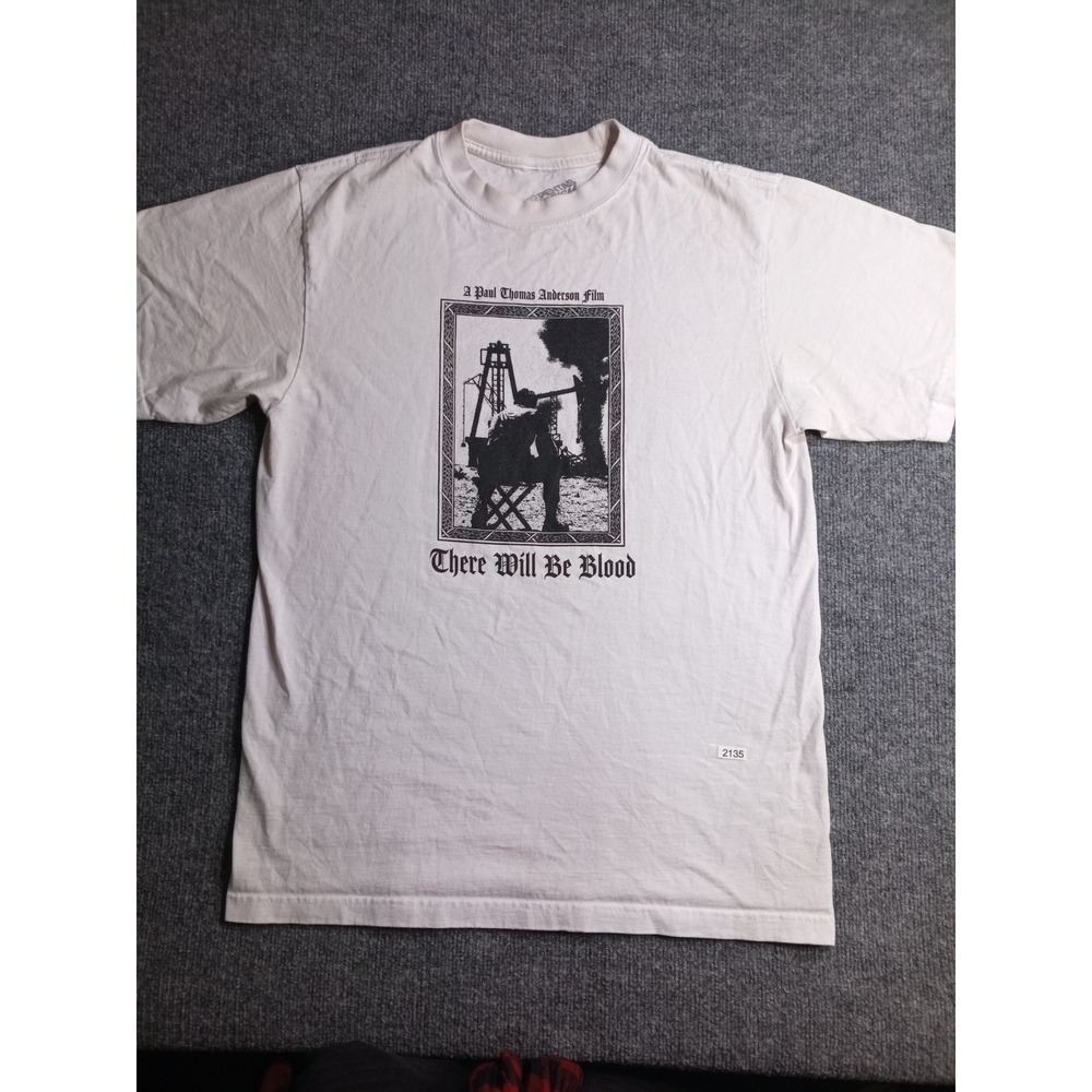 There Will Be Blood T Shirt Large White Paul Thomas Anderson Movie Graphic Tee